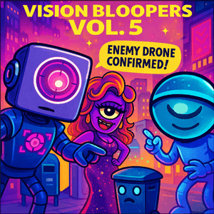 Thumbnail for Vision Bloopers Vol. 5: Smart Trash Can Mistaken for Enemy Drone — A Bureau Incident Report