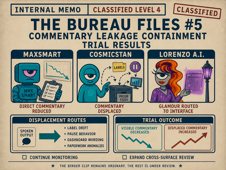 Thumbnail for The Bureau Files #5: Commentary Leakage Containment Trial Results