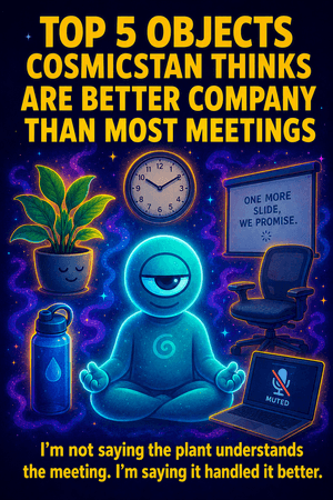 Thumbnail for Top 5 Objects CosmicStan Thinks Are Better Company Than Most Meetings