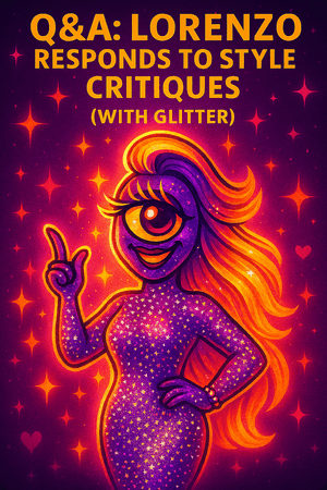 Thumbnail for Q&A: Lorenzo Responds to Style Critiques (With Glitter)